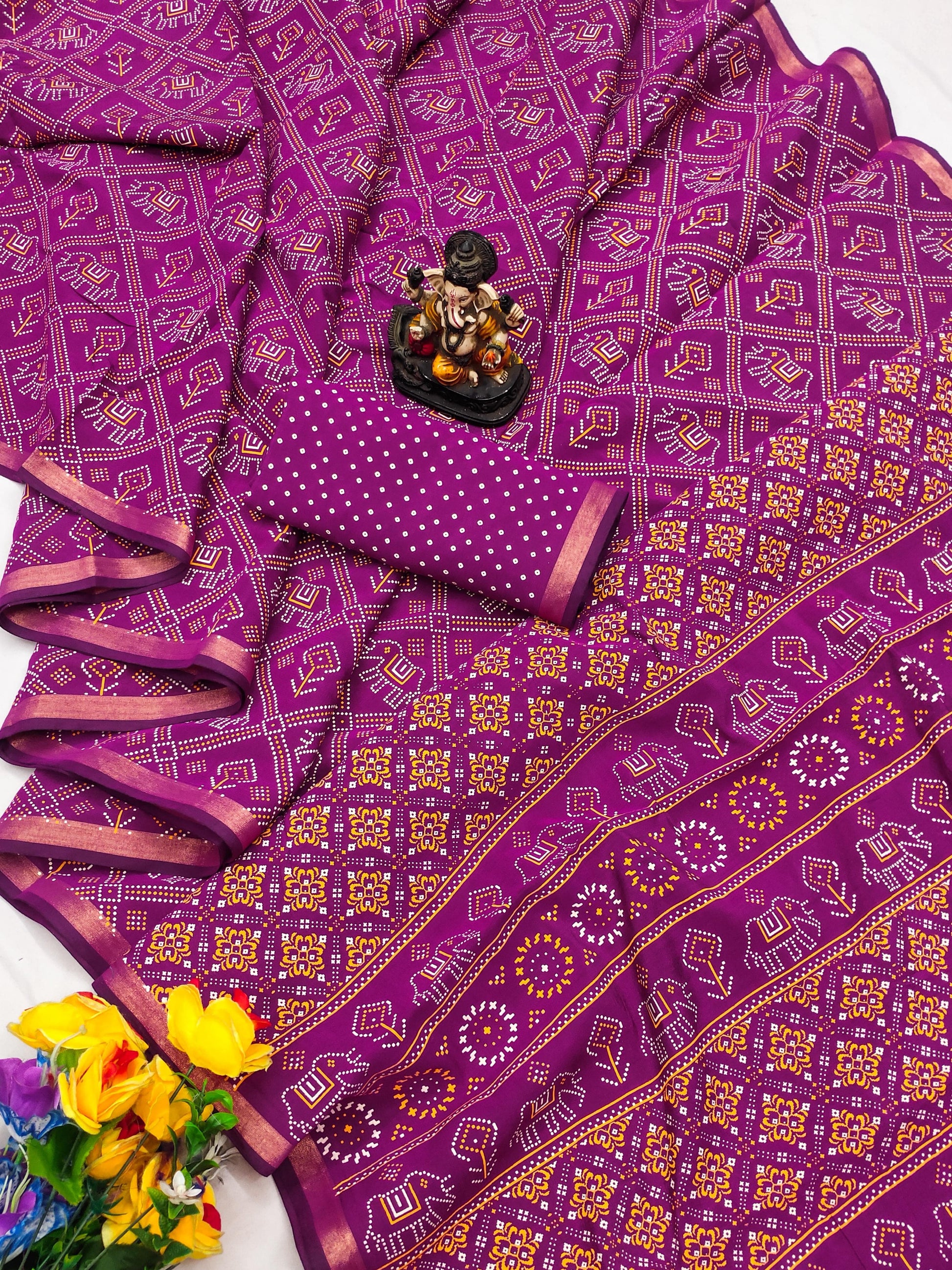 Product Image - Designer Georgette Saree - Premium Boutique Collection