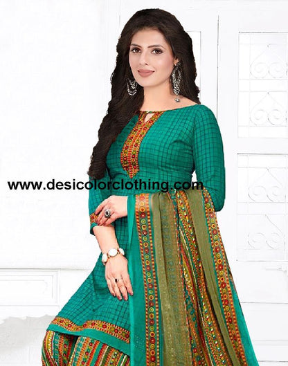 Printed Unstitched Salwar Suit Material