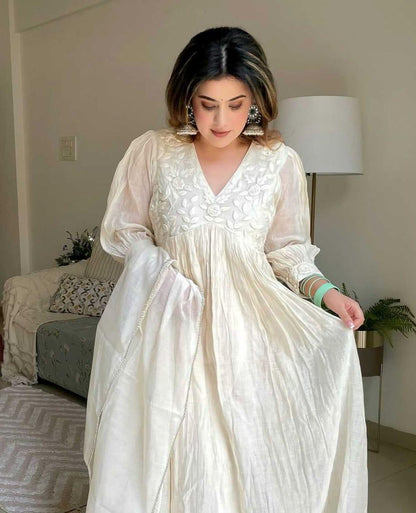 Product Image - New Designer Embroidered Anarkali Gown Set