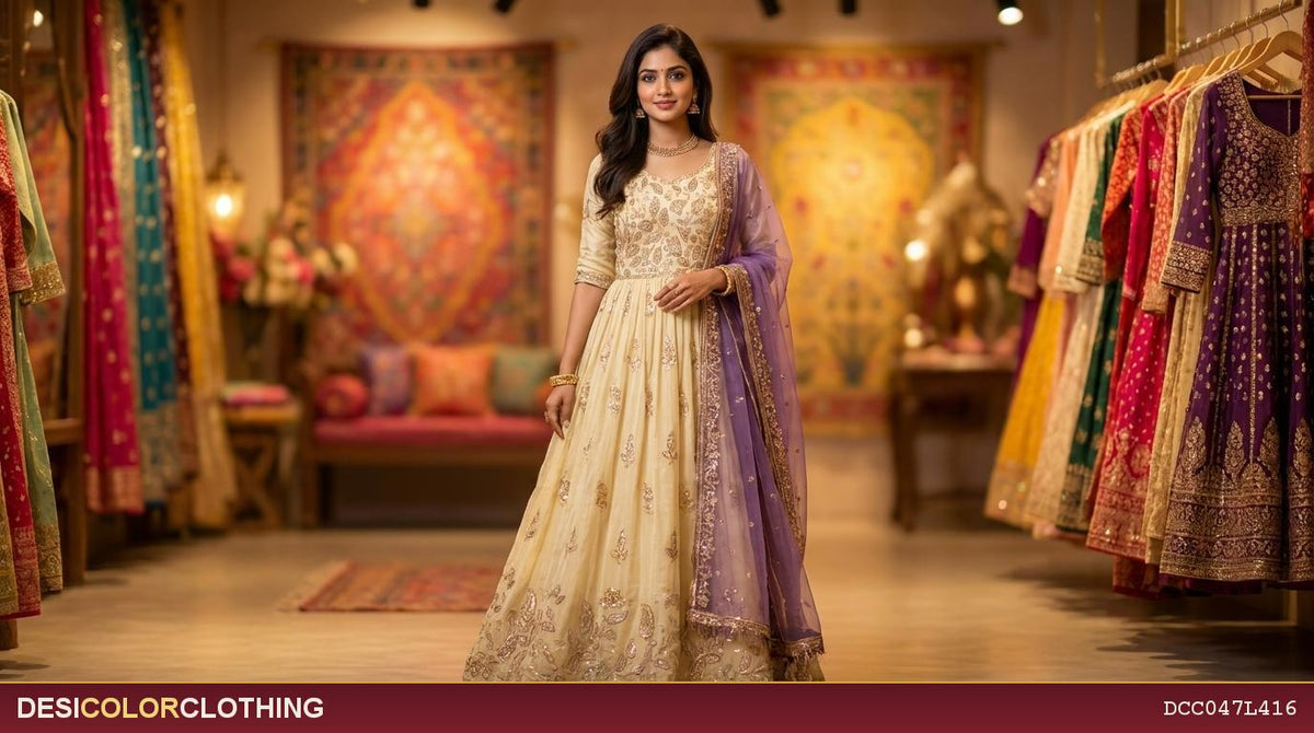 Product Image - Designer heavy stone work lehengas fully Striched - 1