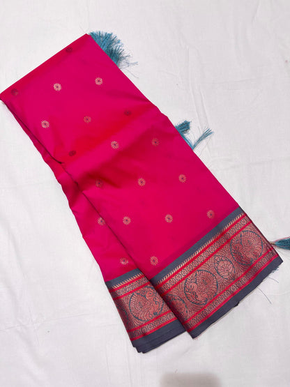 Product Image - Exquisite Soft Silk Saree with Paithani Meenakari Weaves - Festive Wear