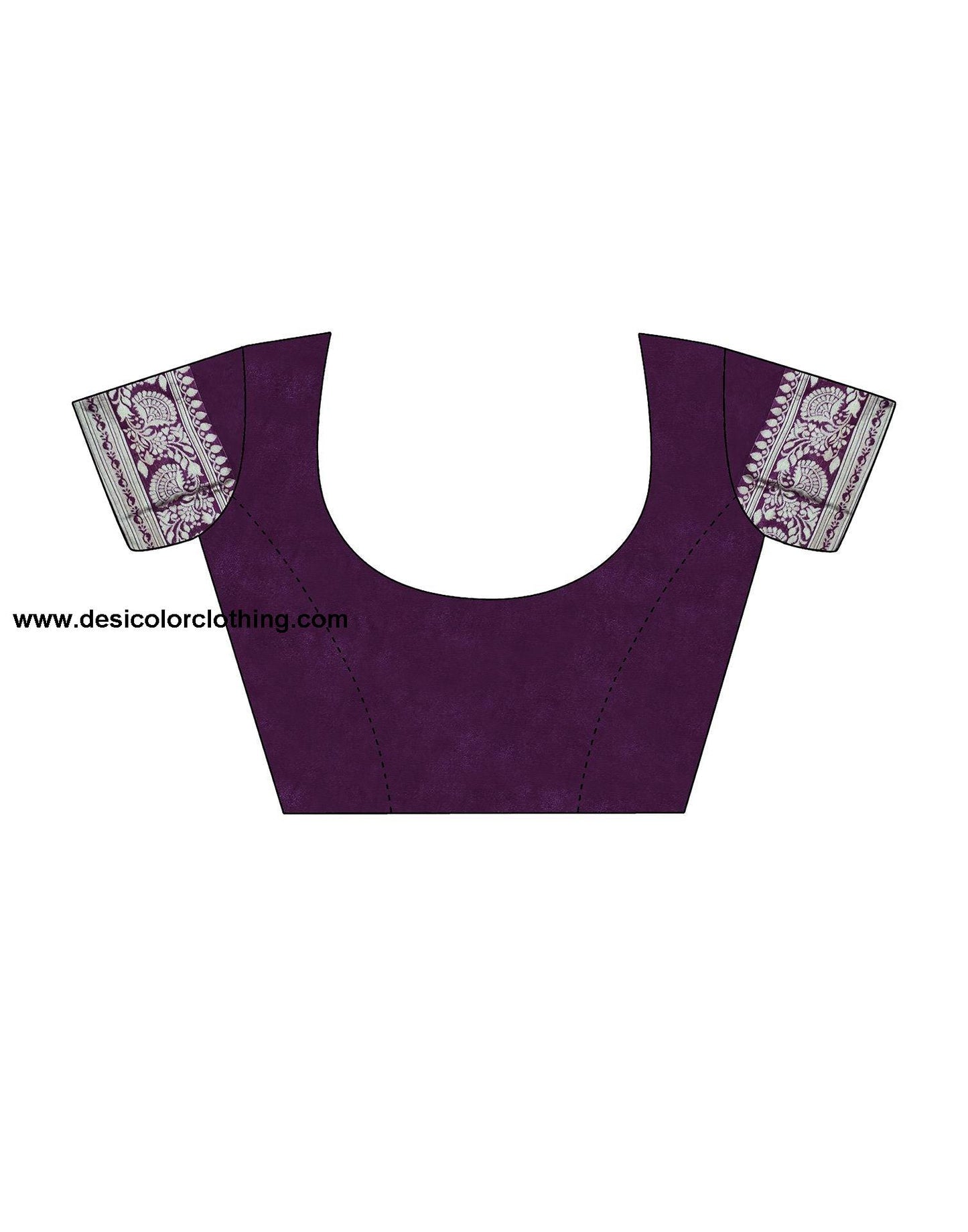 Wine Jacquard Silk Saree