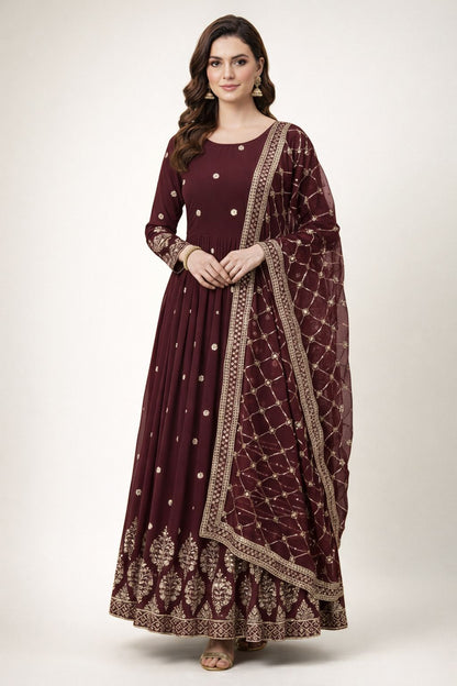 Product Image - Shop stunning Designer Anarkali Suits for weddings in Canada. Exp - 3
