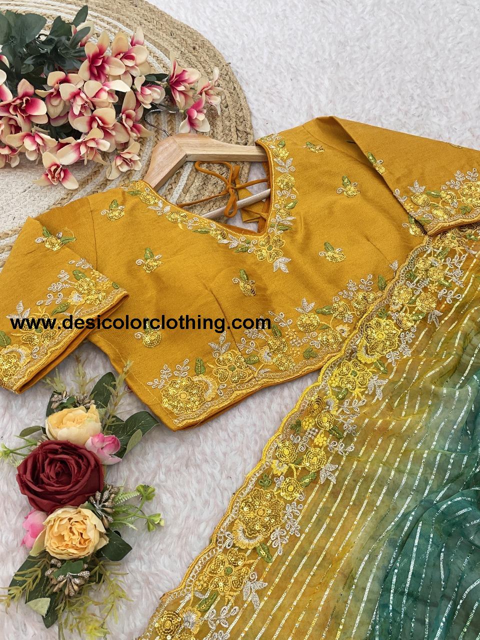 Pure Soft Georgette Sarees with Silver Weaving lining Nd Prisam Print With Heavy Embroidery Threads Sequence Ton to Ton work border aarco*