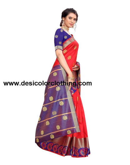Red Banarasi Silk Saree