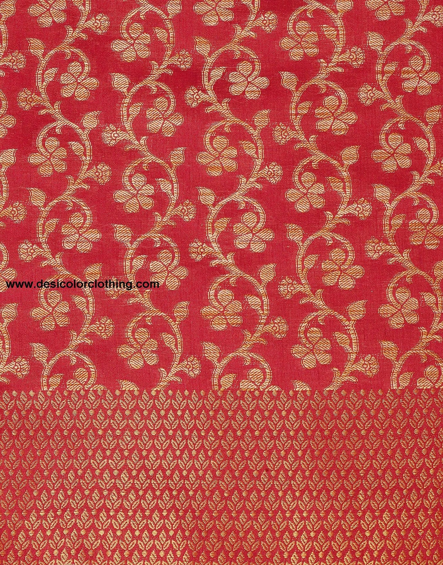 Red Banarasi Silk Saree