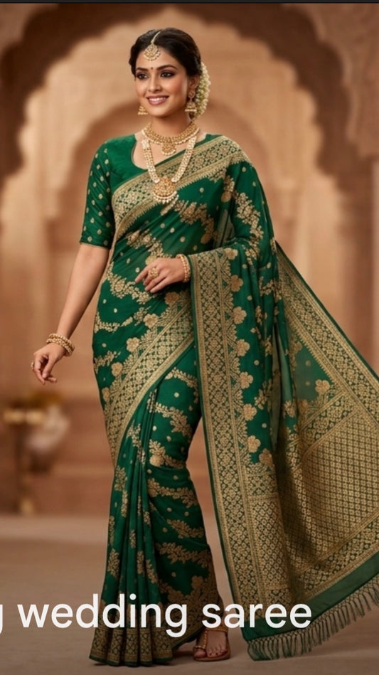 Product Image - Exquisite Banarasi Fancy Saree for Unforgettable Weddings - 1