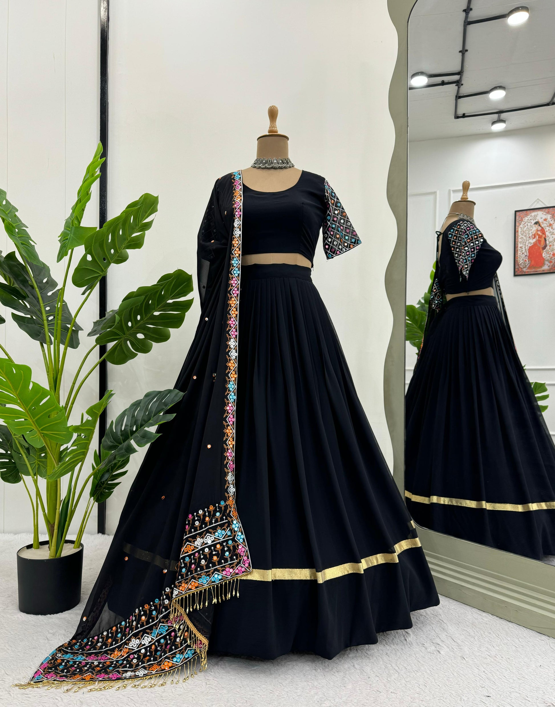 Product Image - Designer Georgette Lehenga Choli - QRC Series