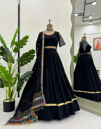 Product Image - Designer Georgette Lehenga Choli - QRC Series