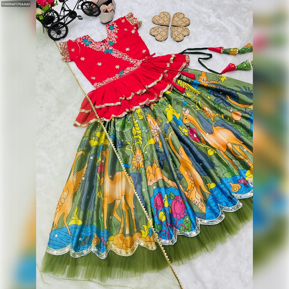 Product Image - Designer Kediya Style Lahenga Set - Ethnic Festive Wedding Wear