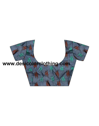 Rust Cotton Printed Ready To Wear