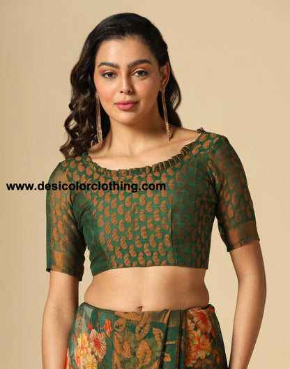 Green Brasso Saree