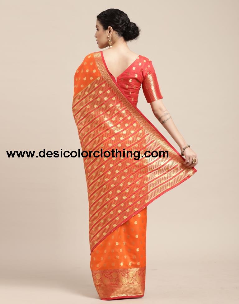 Turmeric Yellow Banarasi Silk Saree