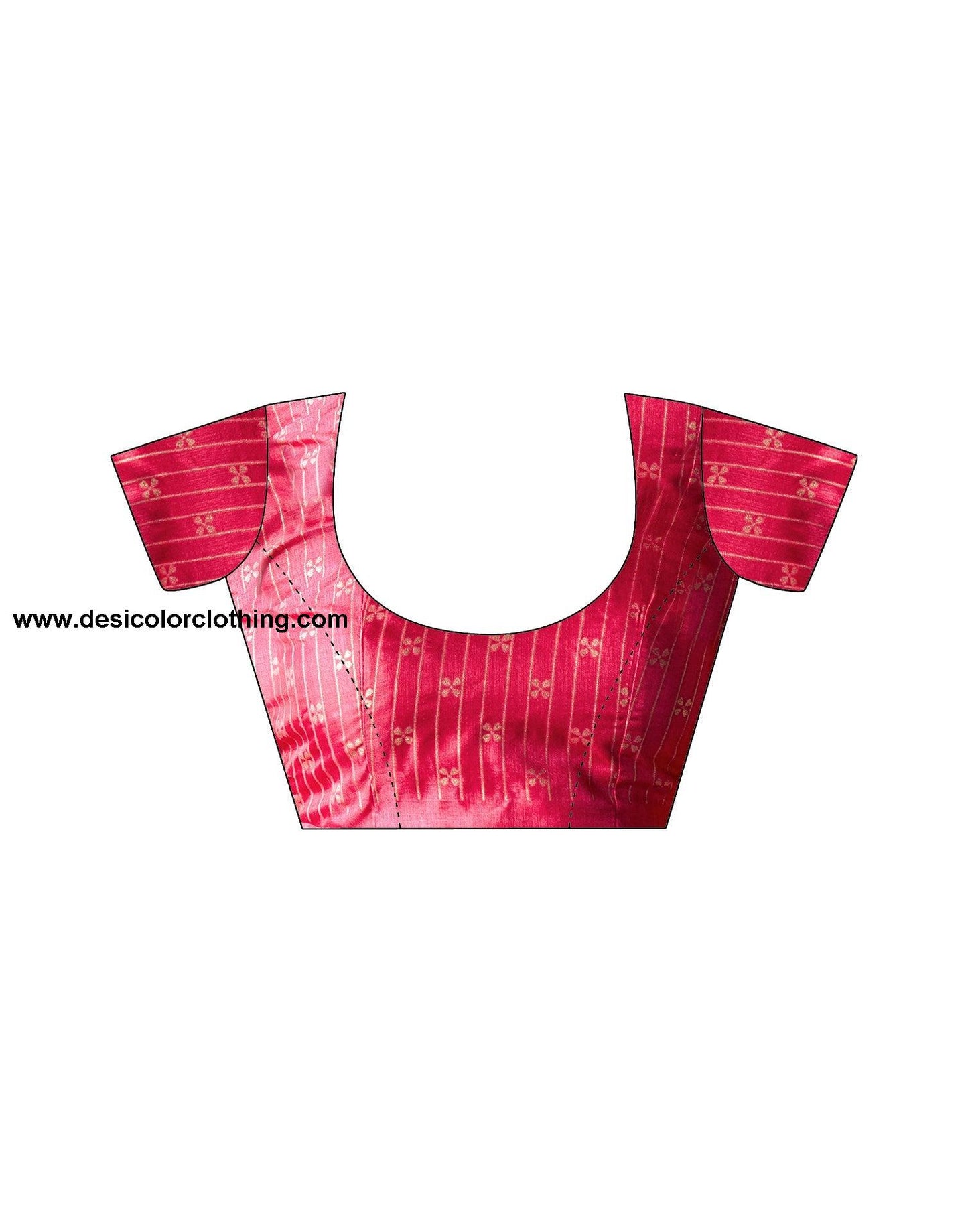 Pink Silk Printed Saree