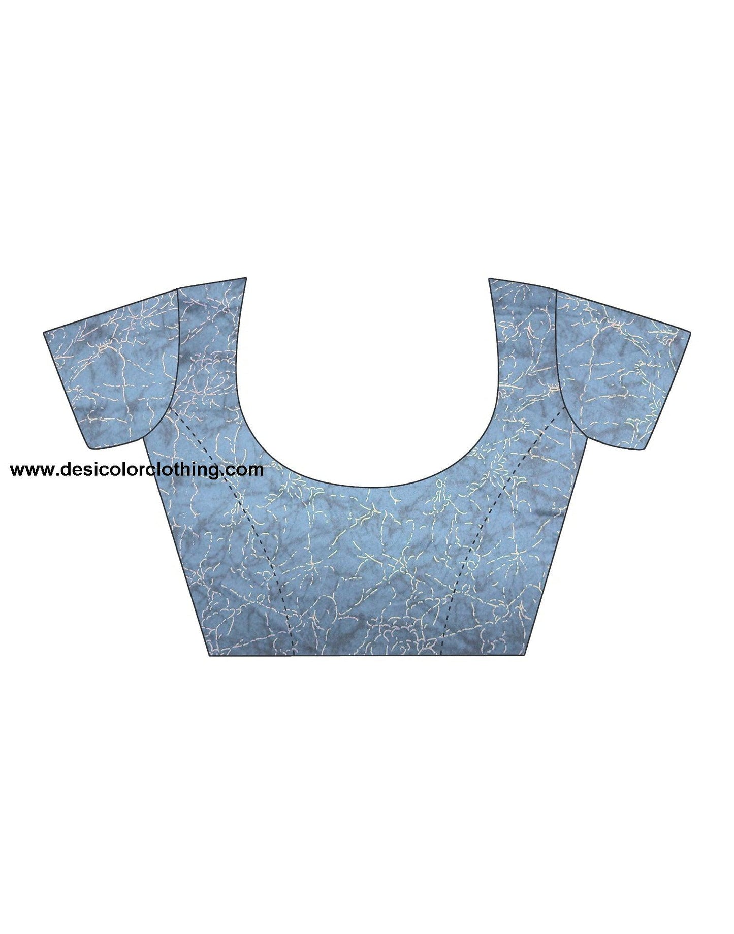 Blue Georgette Printed Saree