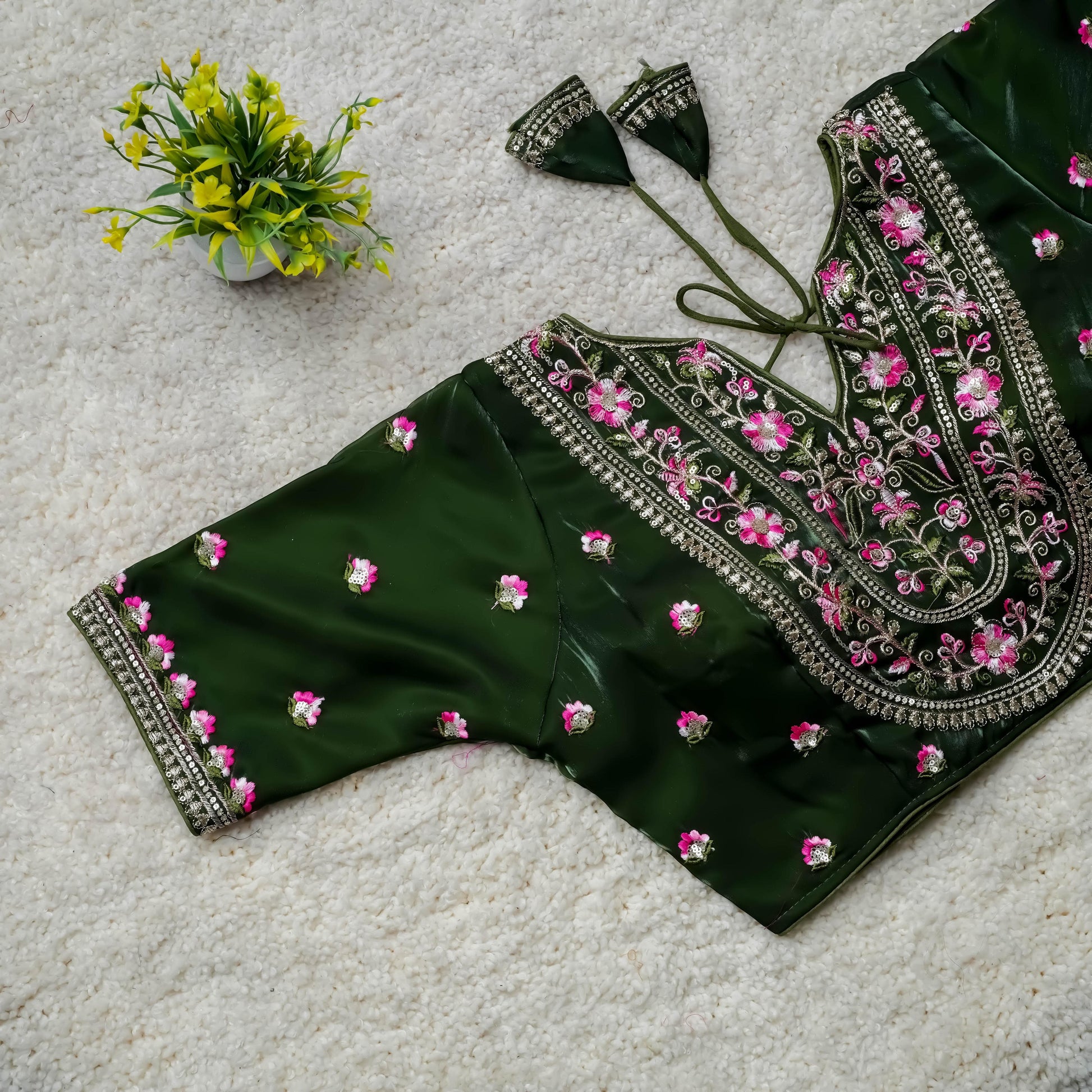 Product Image - Designer Festival Wear Embroidered Blouse