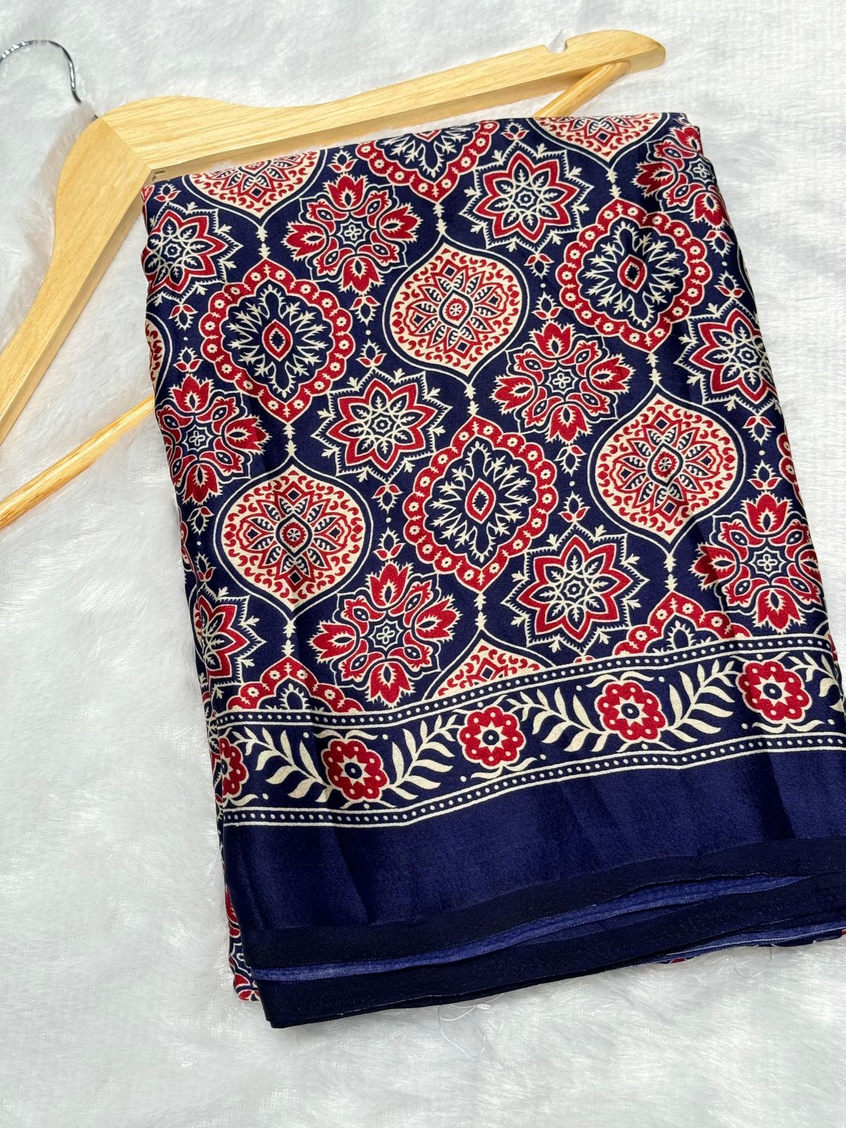 Product Image - Elegant Semi Gajji Bandhej Silk Saree - Perfect Ethnic Wear