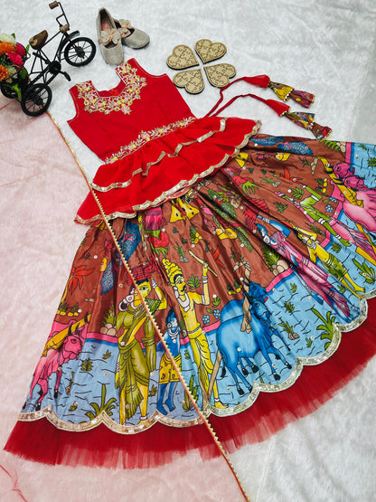 Product Image - Designer Kediya Style Lahenga Set - Ready to Wear Ethnic Wear