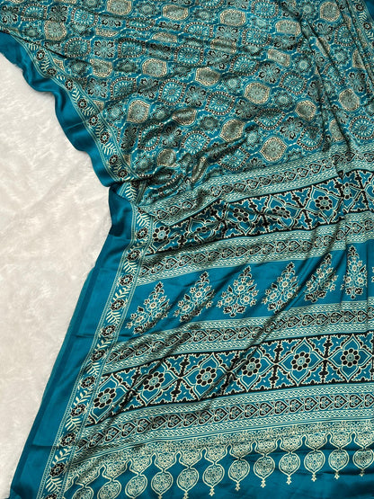 Product Image - Elegant Semi Gajji Bandhej Silk Saree - Perfect Ethnic Wear