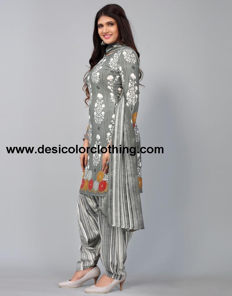 Printed Unstitched Salwar Suit Material
