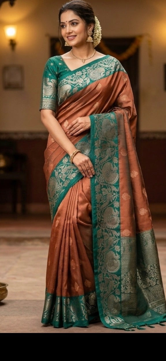 Elegant Semi Kachipuram Patty Sarees for Timeless Style DesiColorClothing