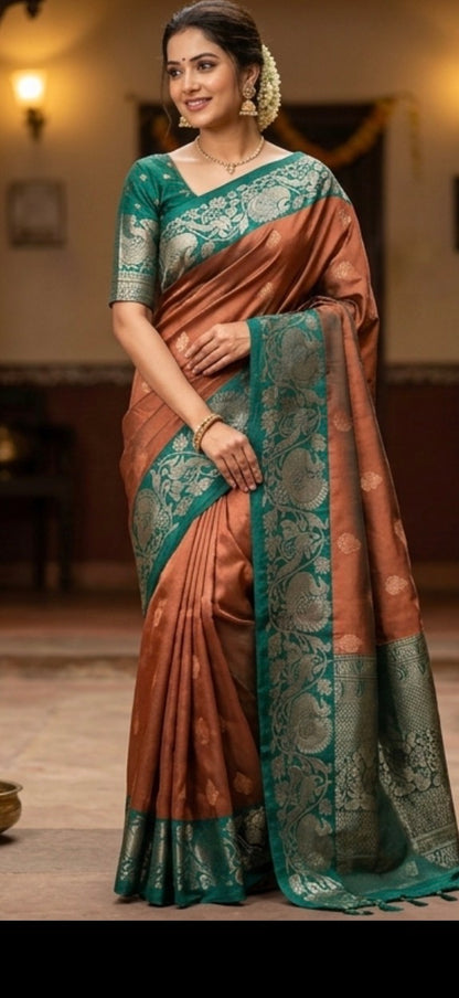 Elegant Semi Kachipuram Patty Sarees for Timeless Style DesiColorClothing