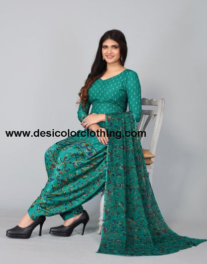 Printed Unstitched Salwar Suit Material