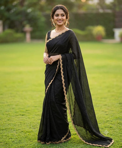 Product Image - Luxurious Space Silk Designer Sarees for Unforgettable Party Looks - 5