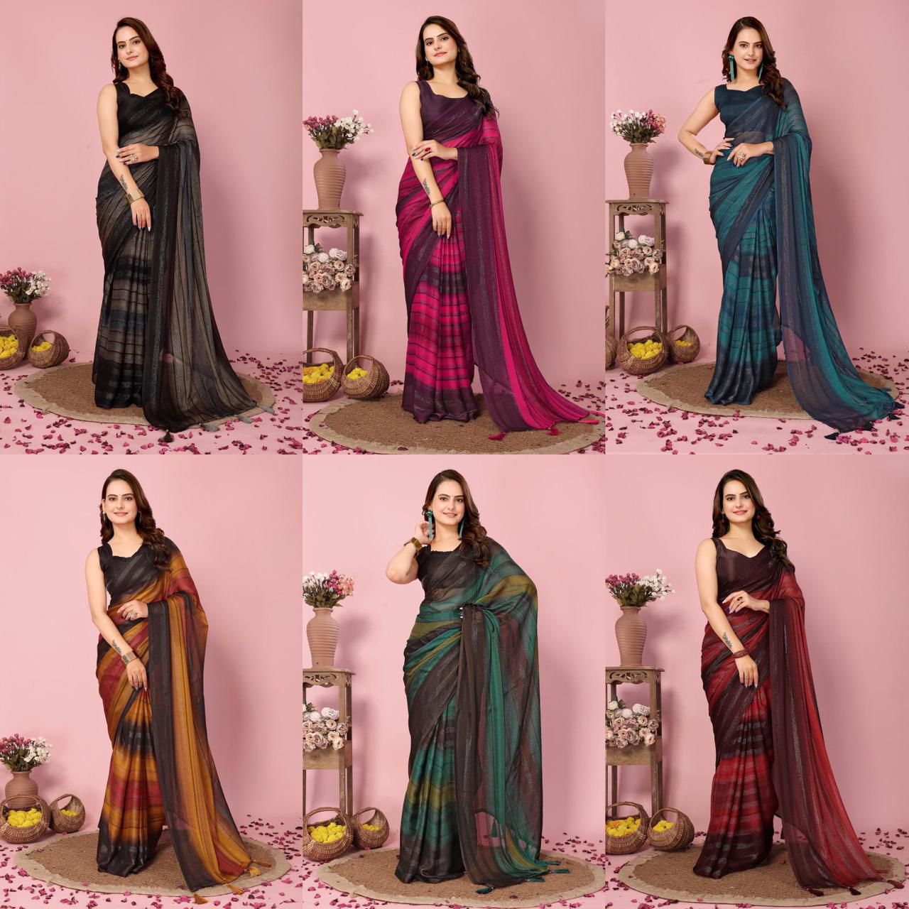 READY TO WEAR 1 MIN SAREE - SOFT NAYLONE SAREE