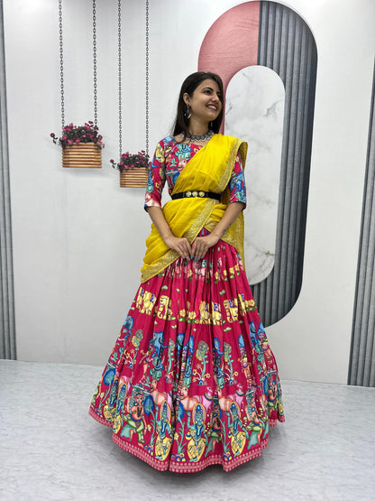 Product Image - Exquisite Kalamkari Lehenga Choli - Mahant Creation