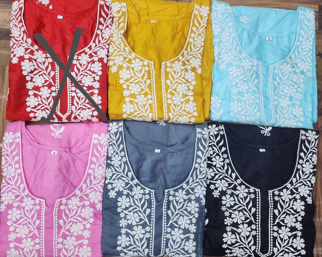 Product Image - Elegant Chikankari Kurti with Pant Set - Perfect Festive and Workwear