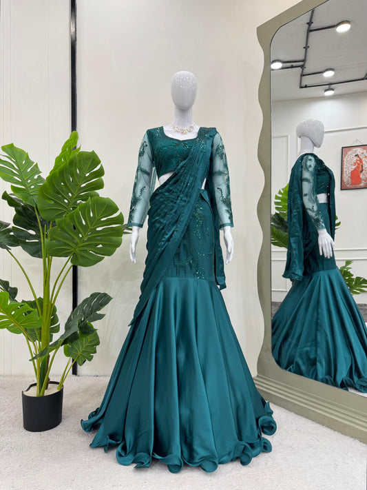 Product Image - Ready to Wear Lehenga Saree - Ethnic Festive Attire