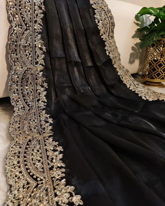 Designer  black sarees