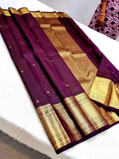 Product Image - Designer Kanchipuram Vairaoosi Silk Saree – Pure Handwoven Elegance