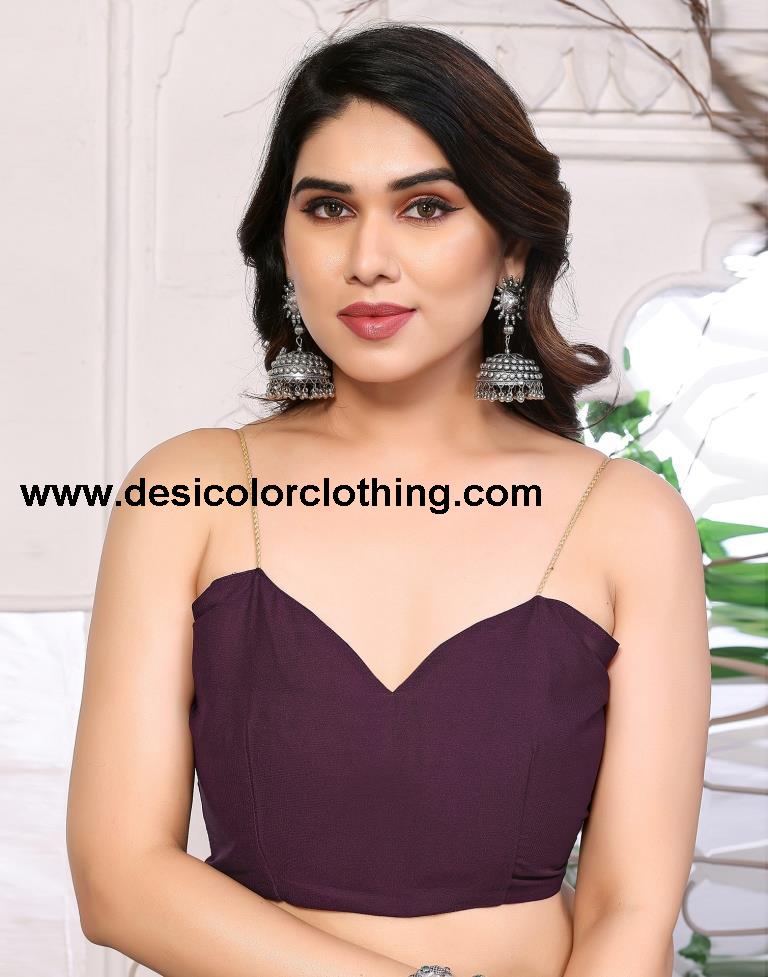 Wine Georgette Floral Printed Saree