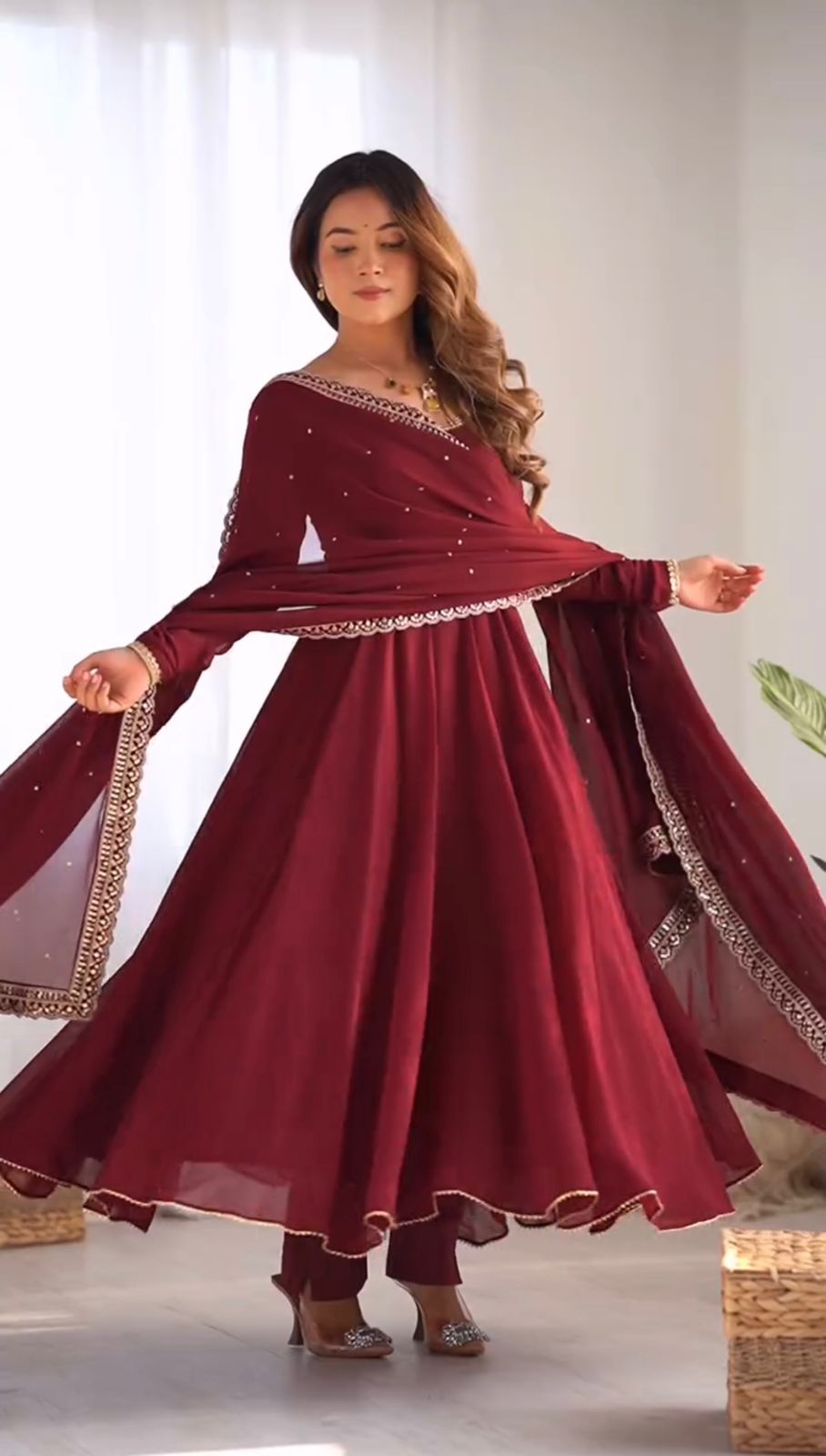 Product Image - Designer Kediya Style Lahenga Set - Ready to Wear Ethnic Wear