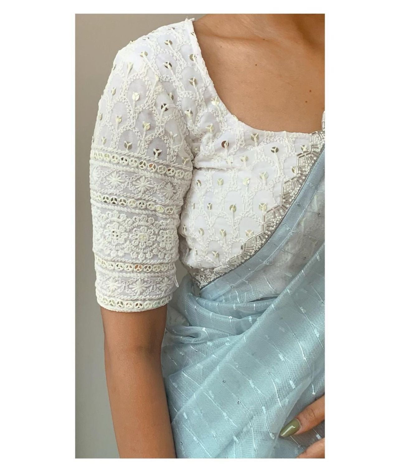 Kandi linen saree