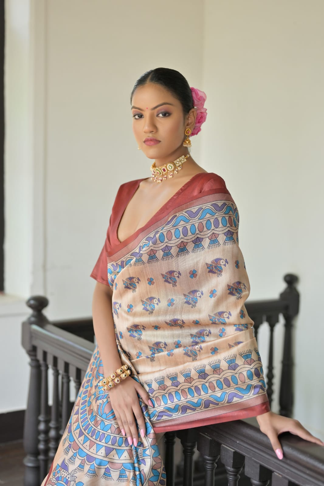 Product Image - Elegant Designer Georgette Saree for Festive Occasions