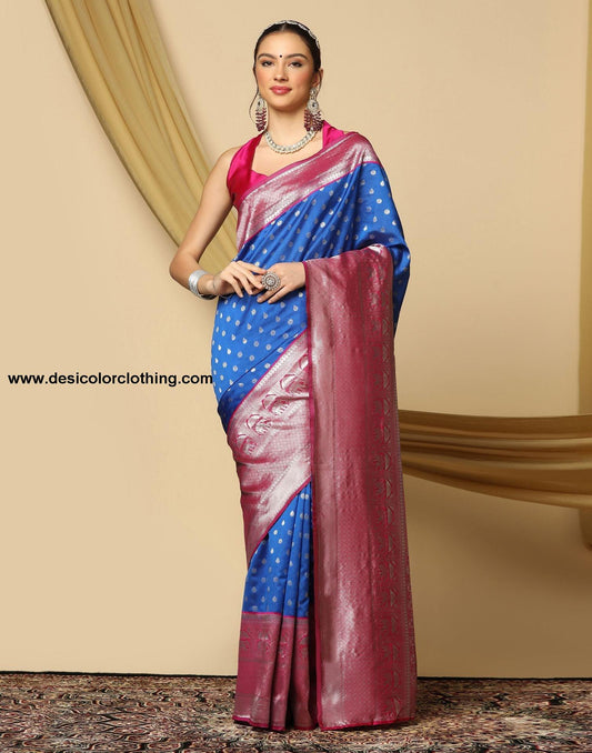 Blue Silk Saree