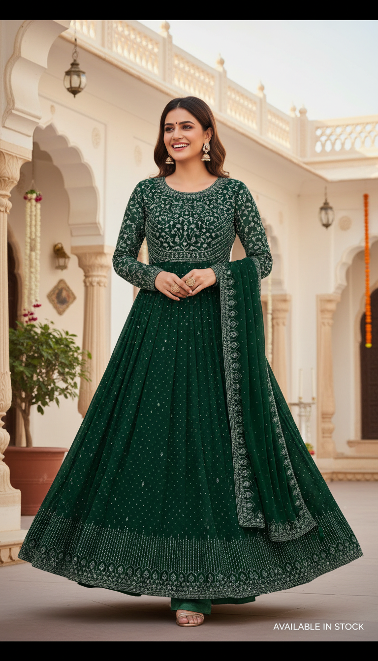 Designer Anarkali Suits | Latest Wedding & Party Wear Anarkali Dresses DesiColorClothing