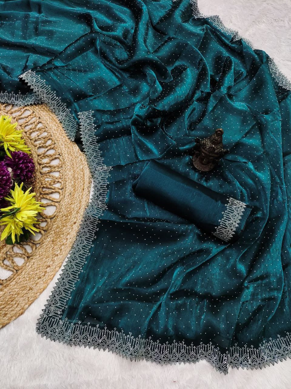 Party Wear & Wedding Ready made Sarees DesiColorClothing