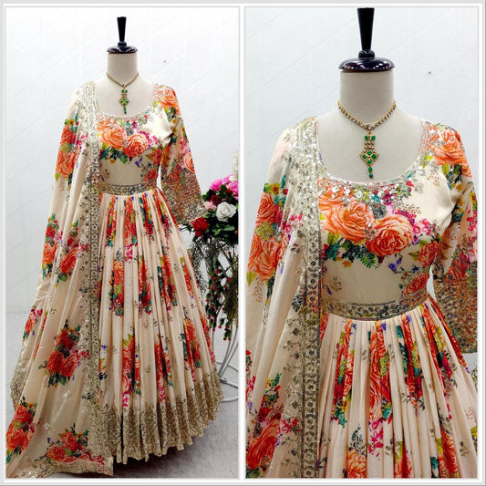 Latest Floral Anarkali Dresses | Wedding & Festive Collection DesiColorClothing