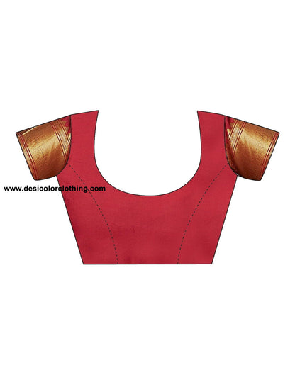 Red Paithani Silk Woven Saree