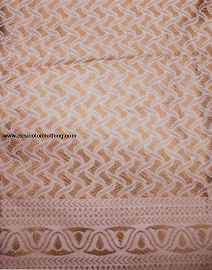 White Silk Plain Saree