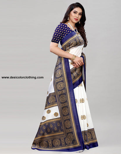 White Silk Saree | 2019S118