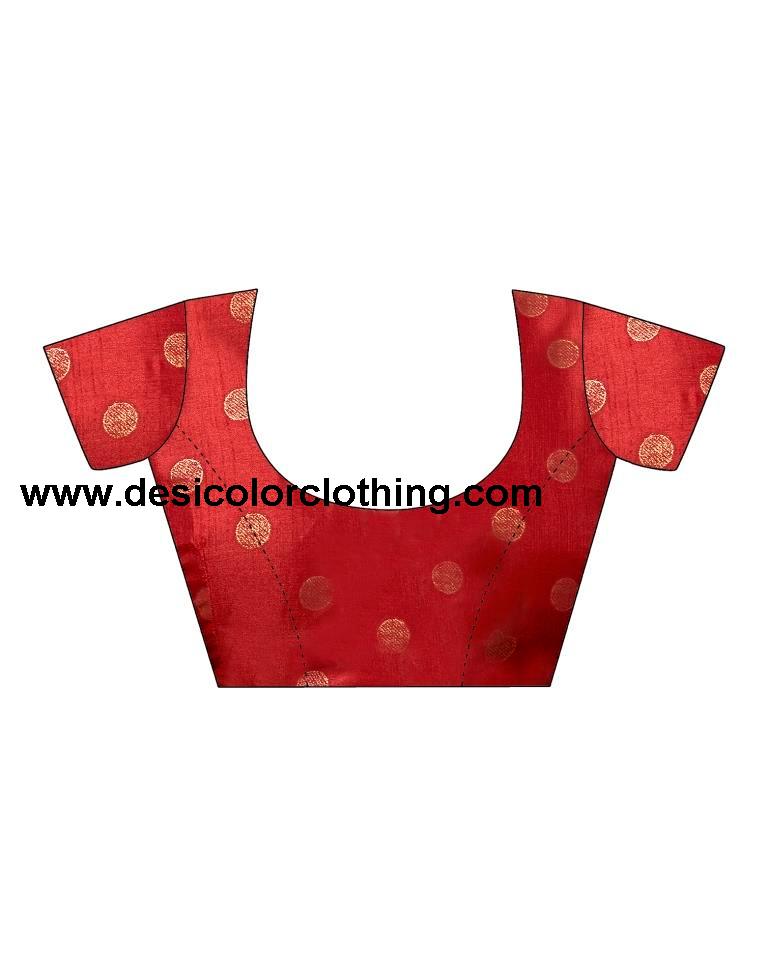 Red Silk Printed Saree