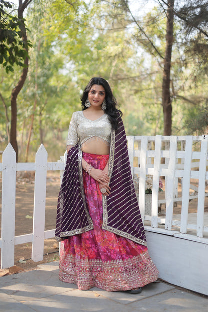 Product Image - Designer Georgette Lehenga Choli | Exquisite Festive Attire