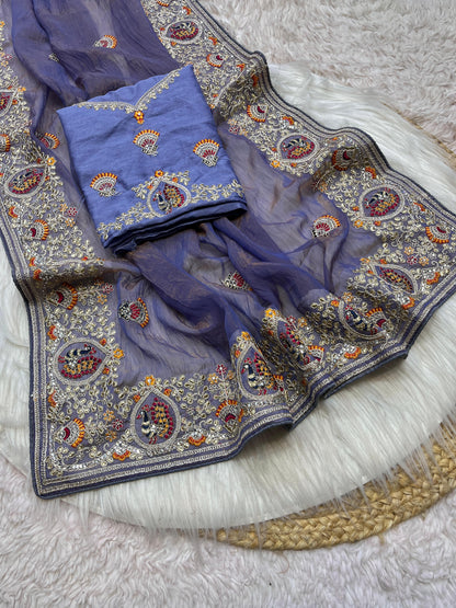 Product Image - Exquisite Designer Saree in Srivalli Silk