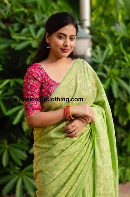 Soft Silk Self Woven Jacquard Saree**