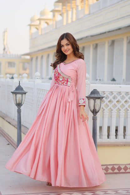 Product Image - Designer Bandhej Long Gown with Jacket | Festive & Wedding Saree Outfit